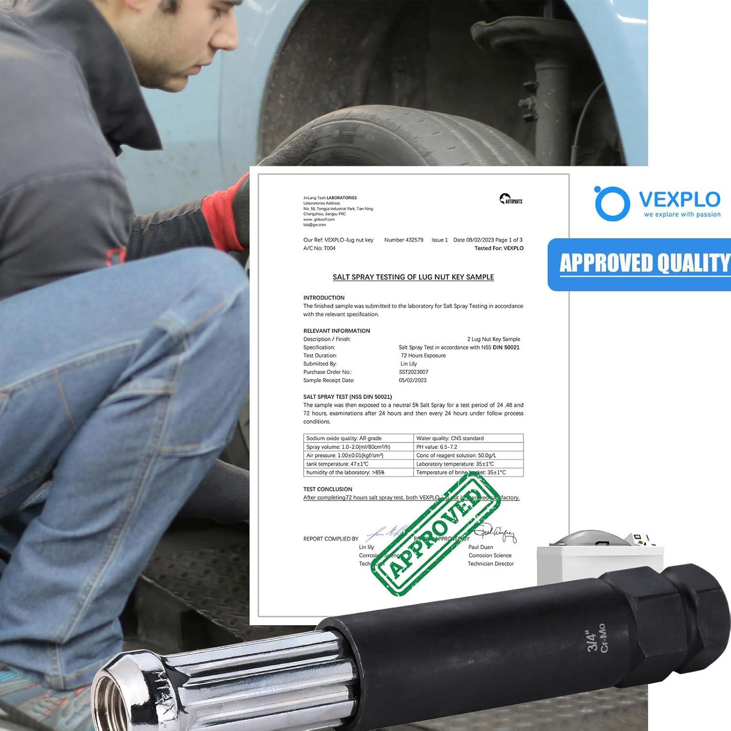 Juego de 2 Llaves para Tuercas de 7 Puntas VEXPLO