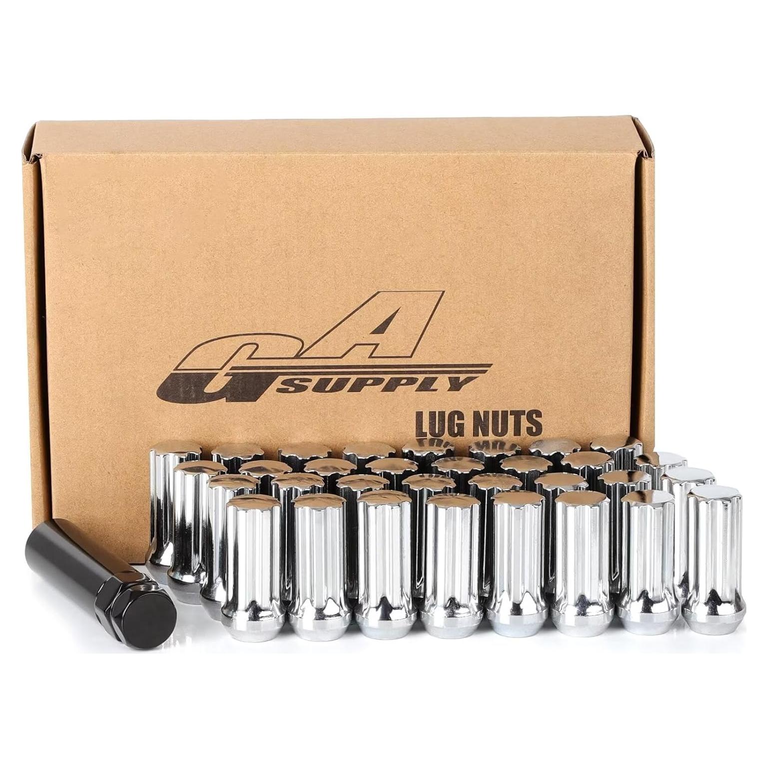 Tuercas de Acorn GAsupply M14x2 50mm 32 Pcs Cromo Cerrado