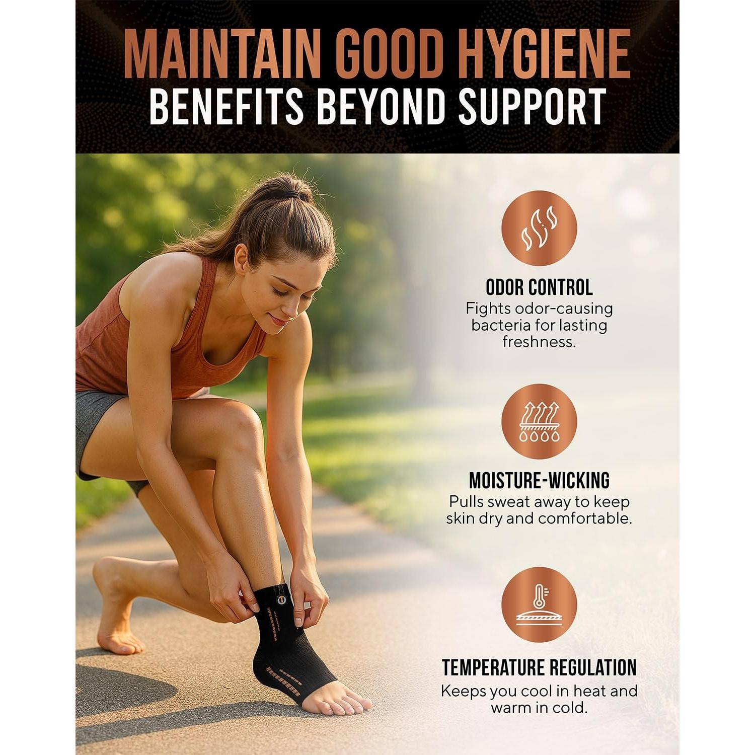 Férula de Tobillo de Cobre TheraCopper - Compresión Unisex