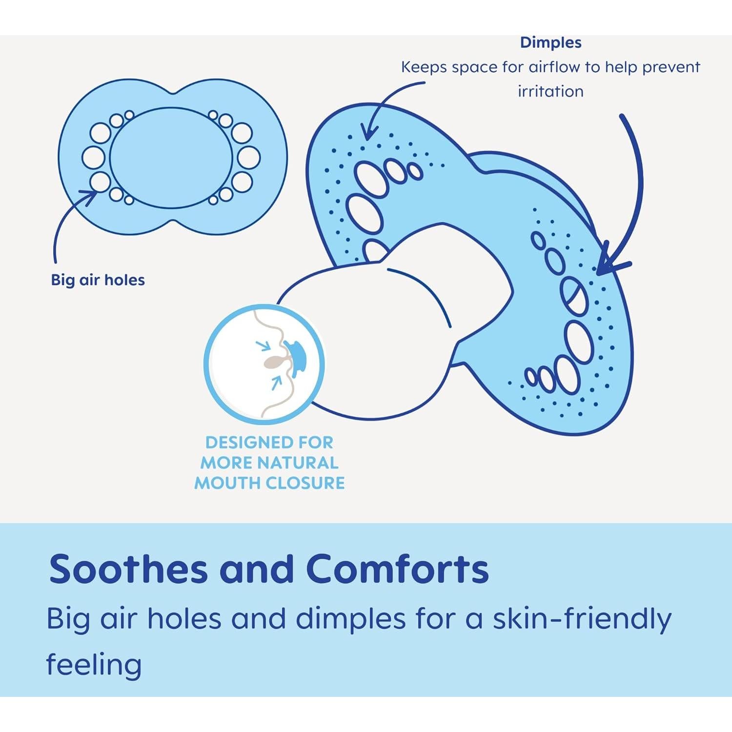 Chupete MAM Original 4 Unidades 6-16 Meses Rosa/Púrpura/Azul