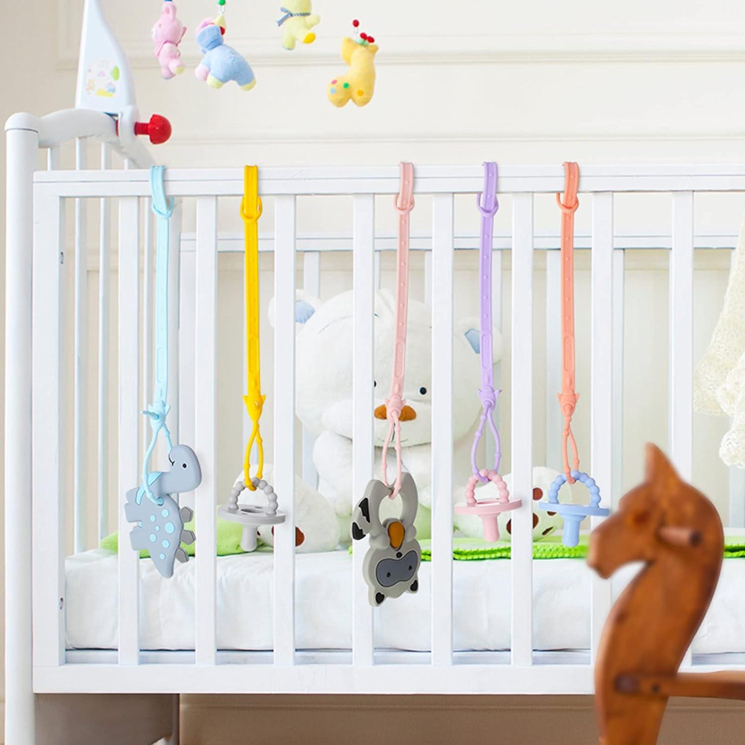 Set de 10 Correas de Juguete para Bebé Nuanchu - Silicona