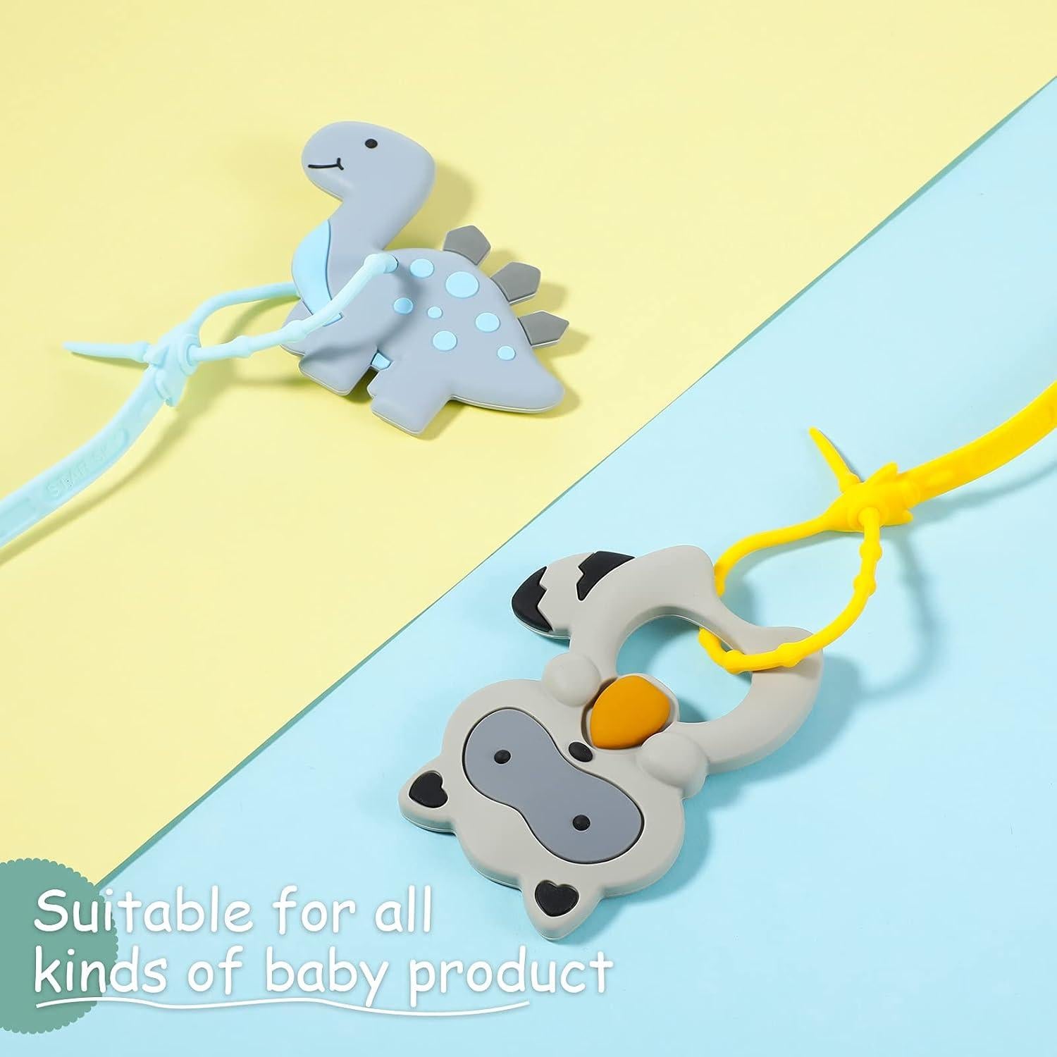 Set de 10 Correas de Juguete para Bebé Nuanchu - Silicona