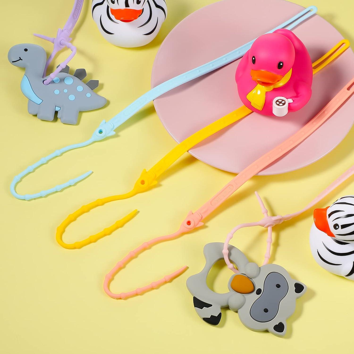 Set de 10 Correas de Juguete para Bebé Nuanchu - Silicona