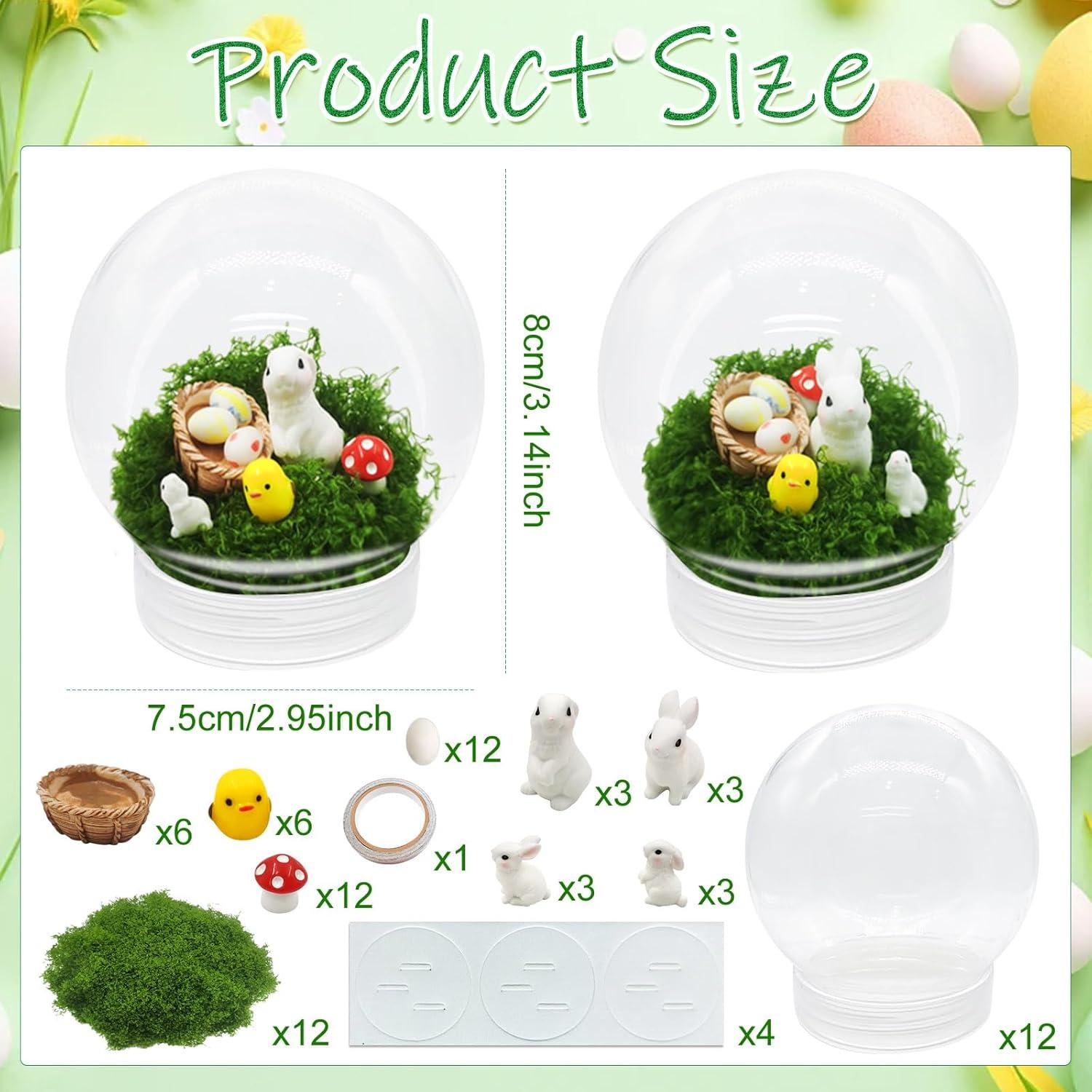 Kit de Manualidades de Globo de Nieve de Pascua Cinrobiye