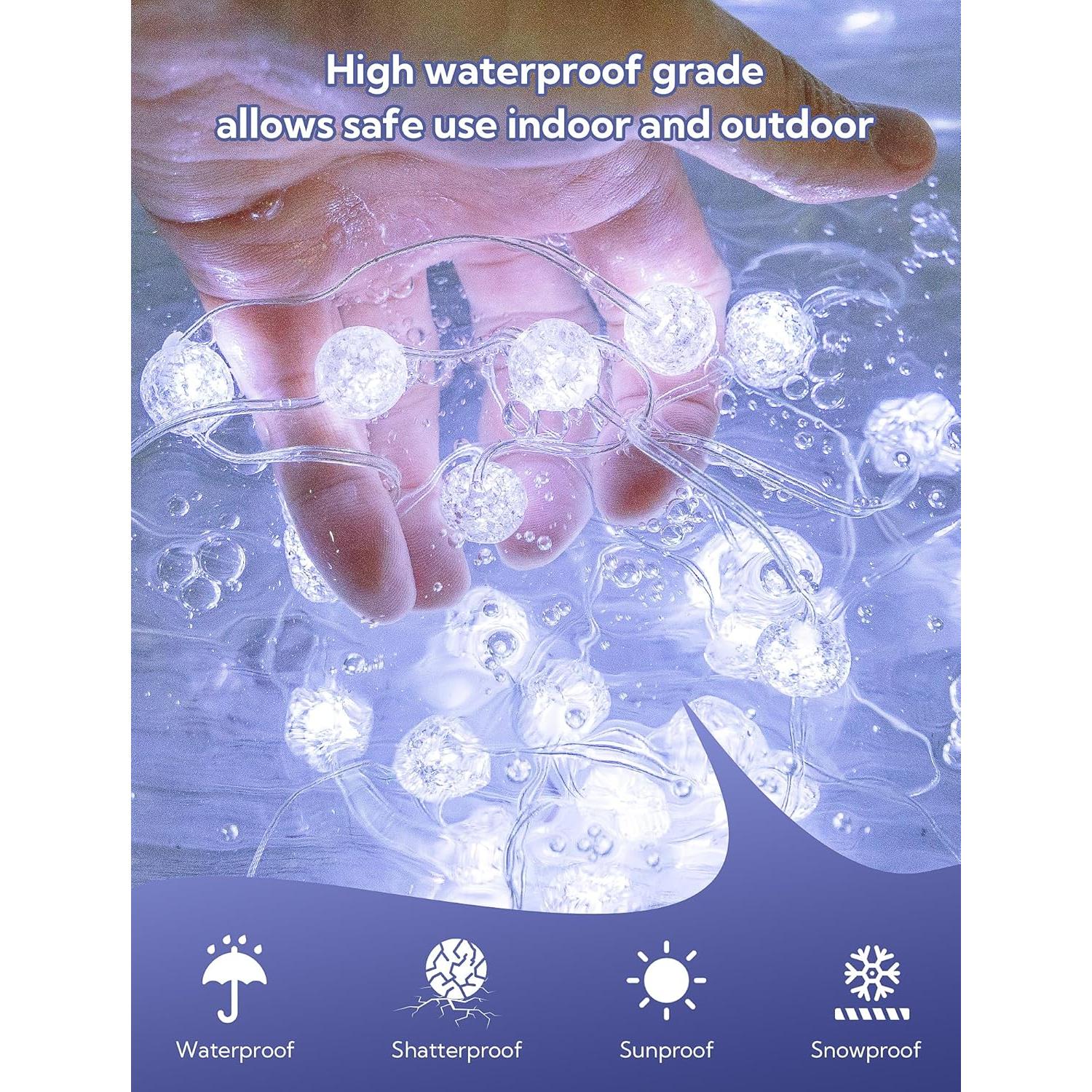 Luces de Cuerda LED BEEWIN 30 Bulbos Blancos 5M Impermeables