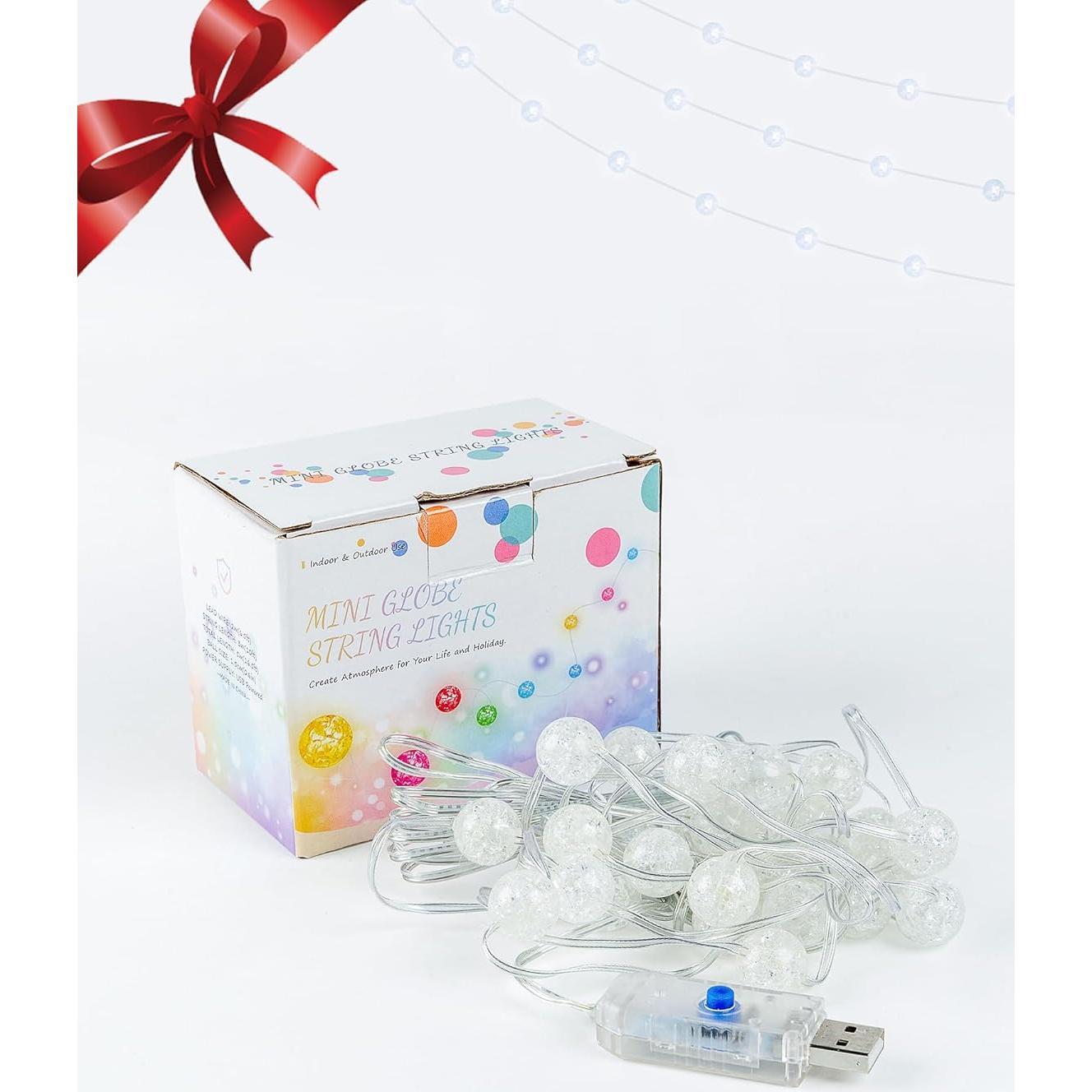 Luces de Cuerda LED BEEWIN 30 Bulbos Blancos 5M Impermeables