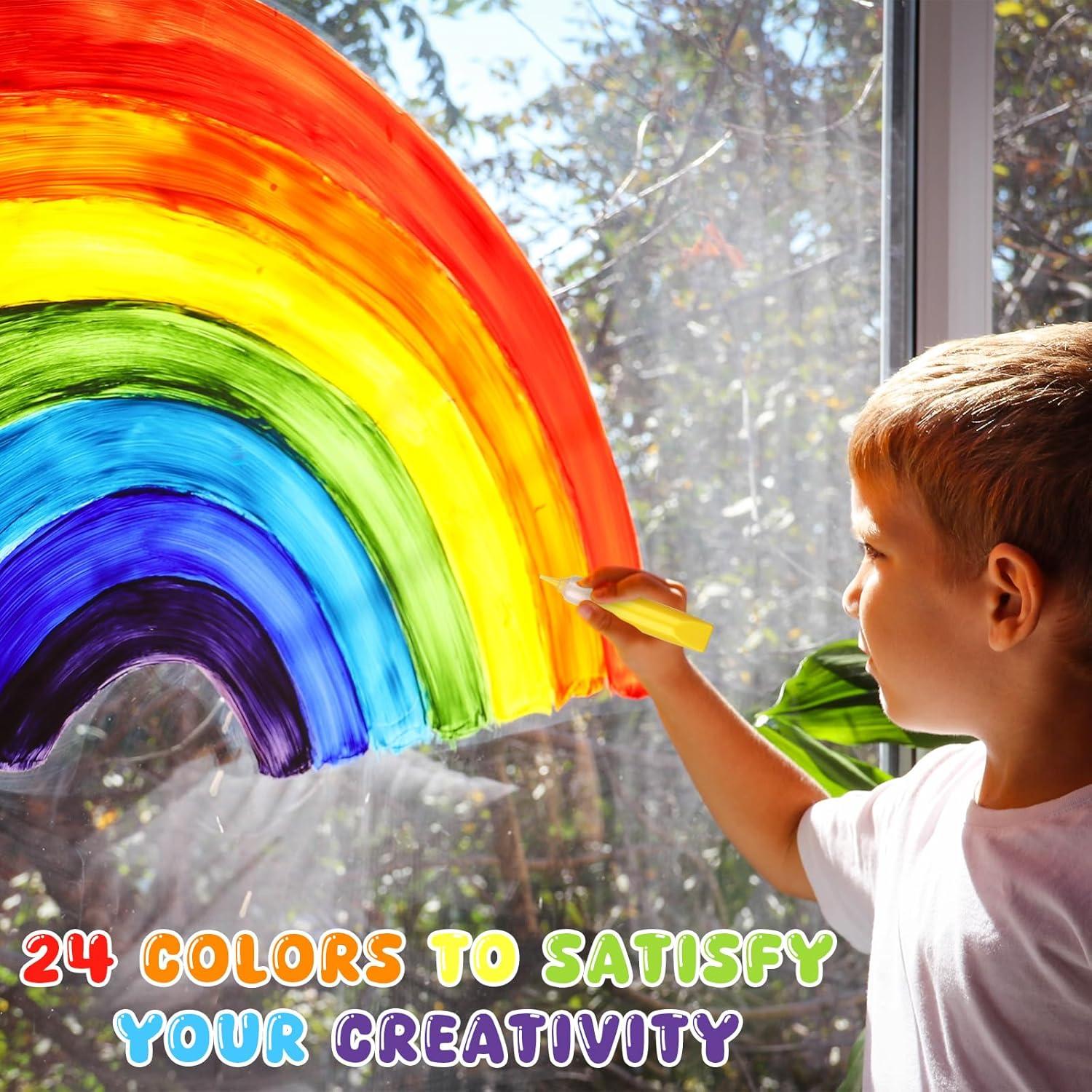 48 Marcadores de Pintura Acrílica JunLiHong 5ml 24 Colores