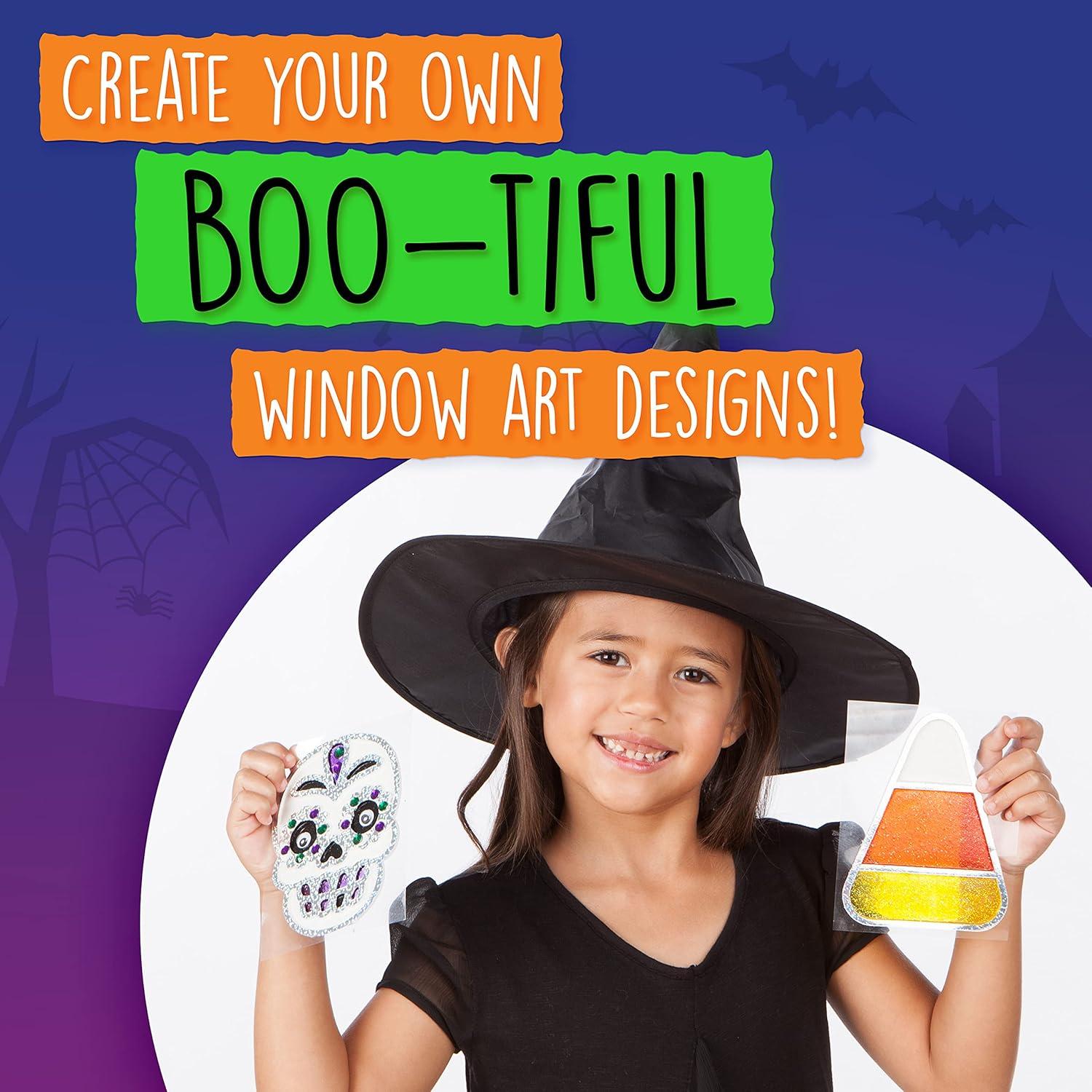 Kit de Manualidades Halloween Creatividad para Niños - Arte de Ventana DIY