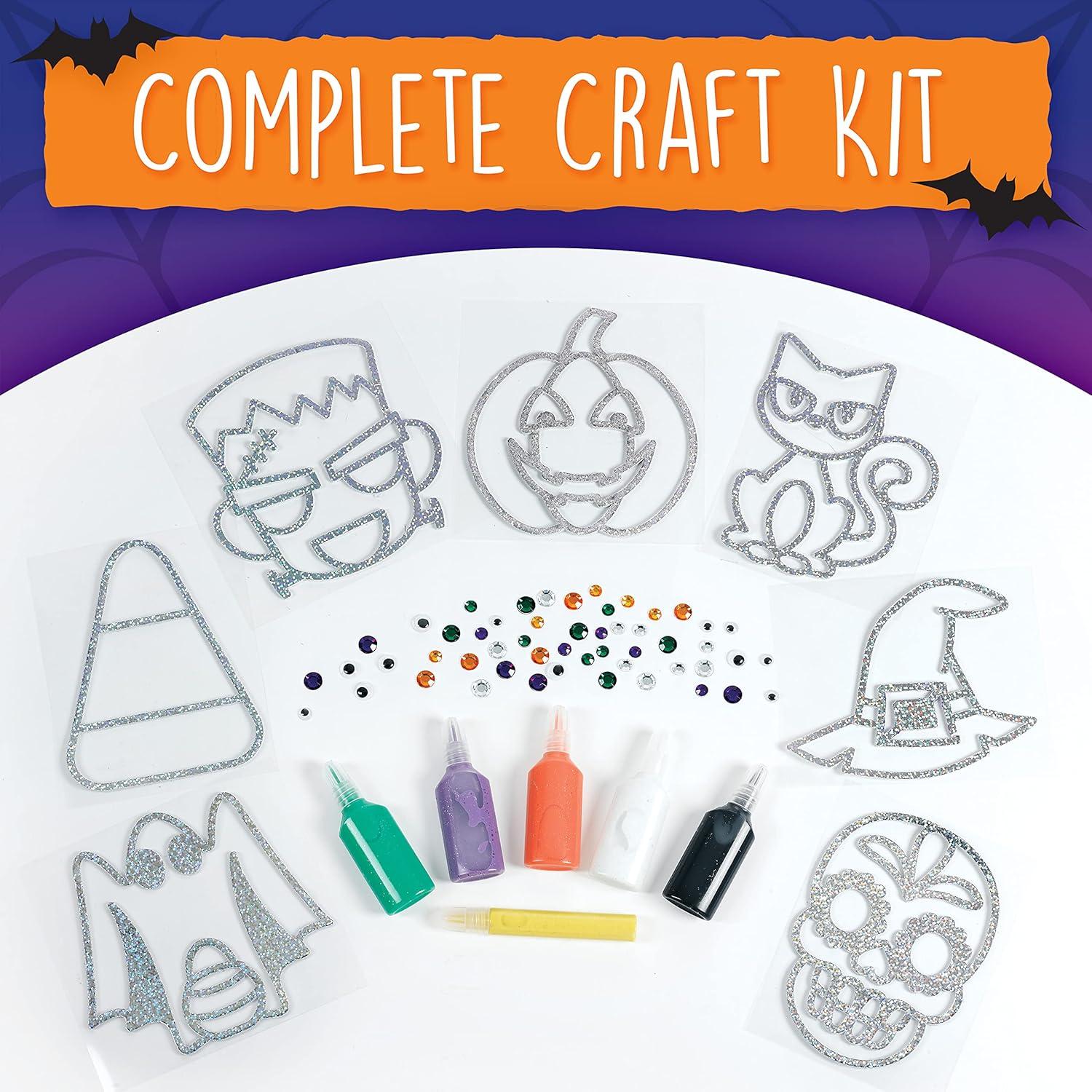 Kit de Manualidades Halloween Creatividad para Niños - Arte de Ventana DIY