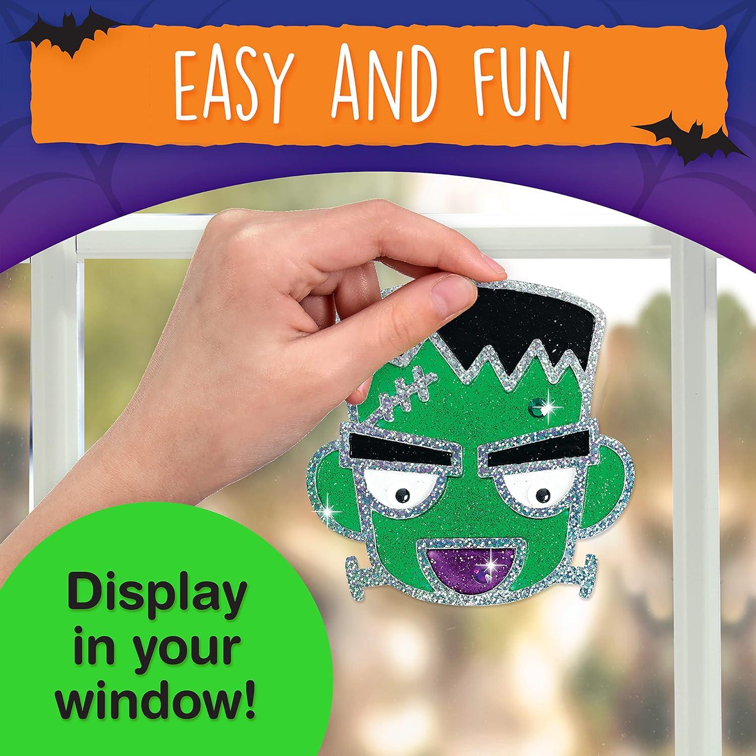 Kit de Manualidades Halloween Creatividad para Niños - Arte de Ventana DIY