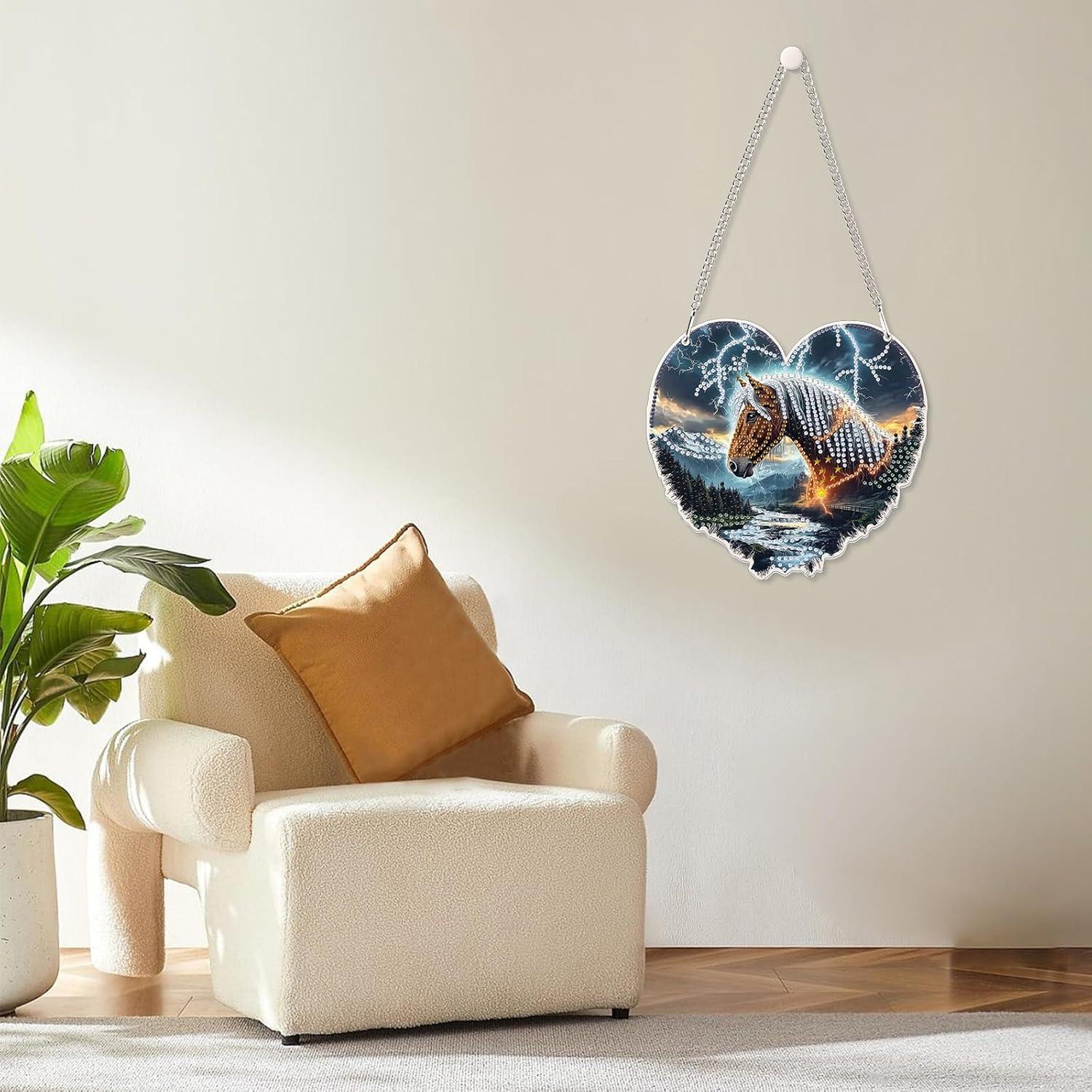 Kit de Arte de Diamante 5D MOGTAA Caballo para Decoración