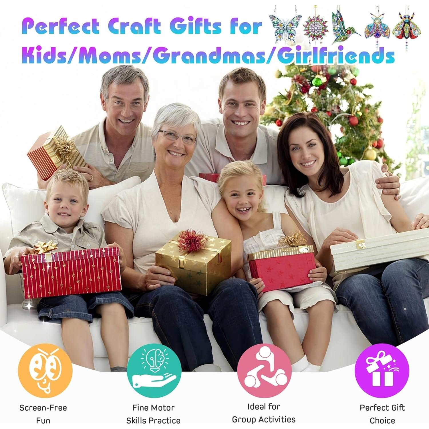 Kit de Arte de Diamante Mulyric 5 Piezas para Niños y Adultos