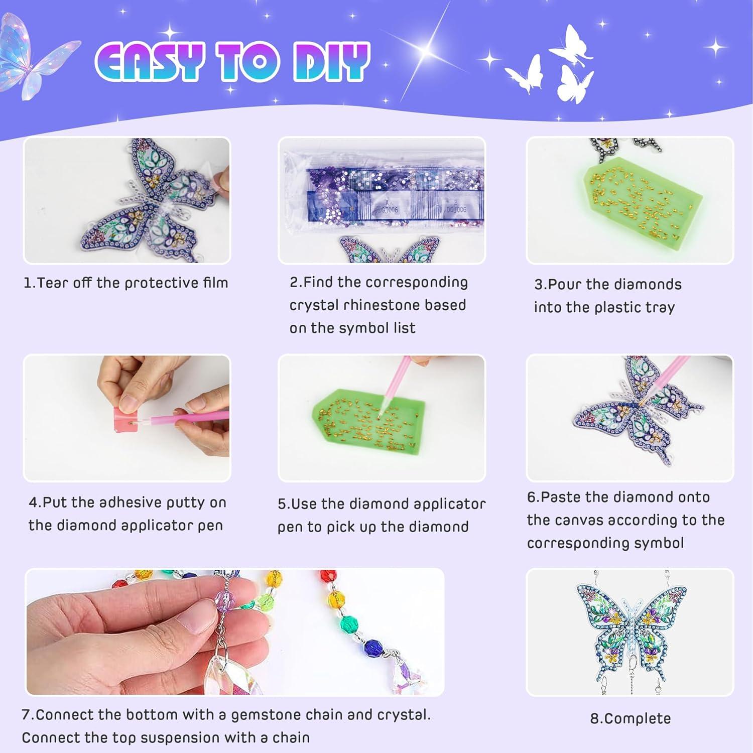 Kit de Arte de Diamante Mulyric 5 Piezas para Niños y Adultos