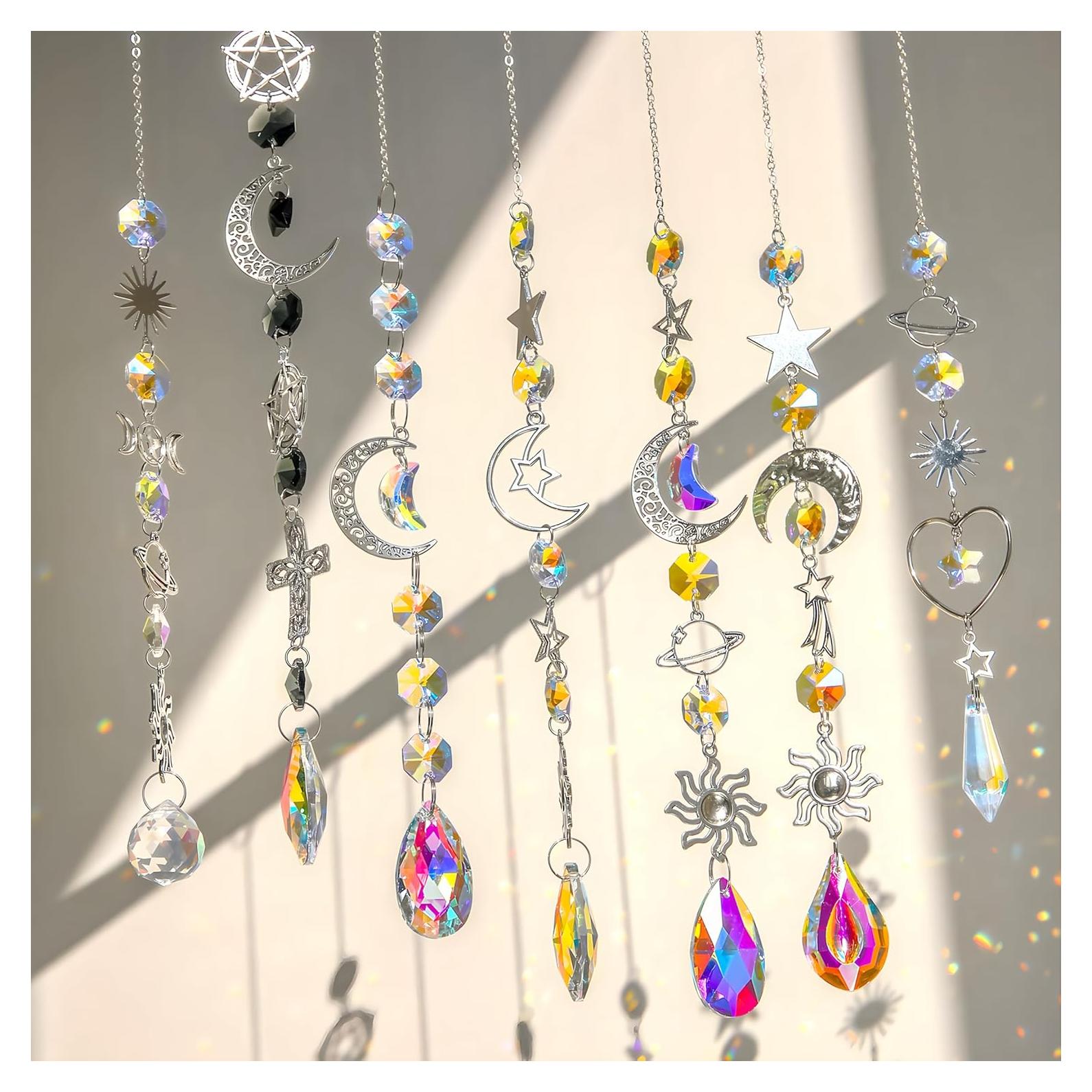 Kit 270pcs Atrapa Rayos de Cristal BADAO DIY Ventana Jardín