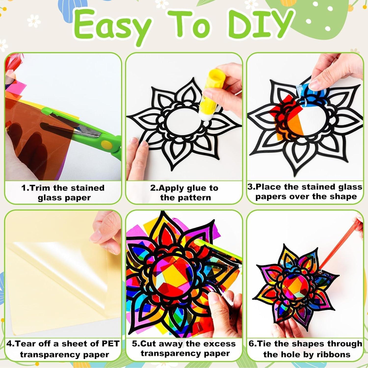 Kit de Manualidades EggSun 36 Sets Atrapa Rayos Mandala