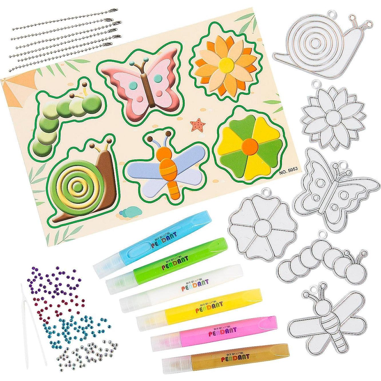 Kit de Manualidades Fun Express - Llaveros Insectos y Flores