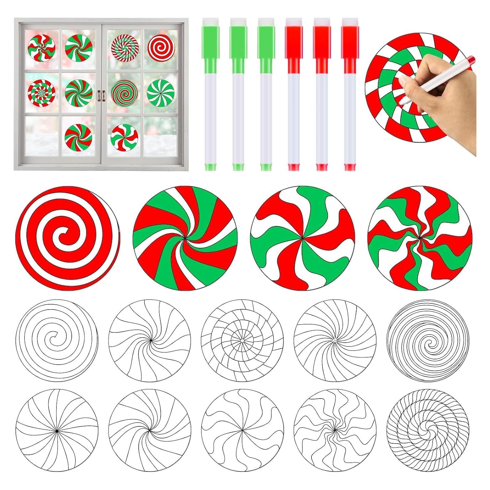 Kit de Manualidades Navideñas Qyeahkj 30 Suncatchers DIY