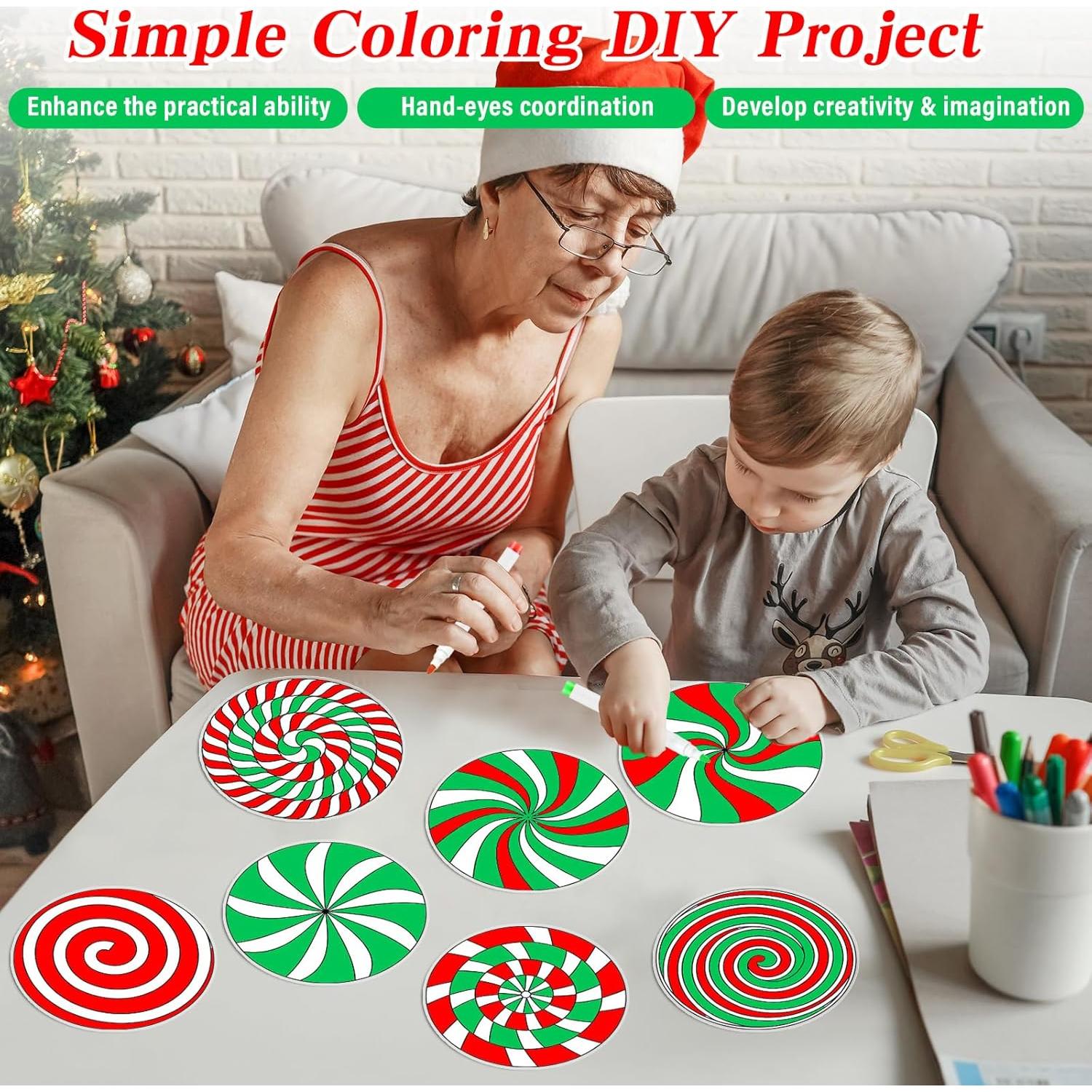 Kit de Manualidades Navideñas Qyeahkj 30 Suncatchers DIY