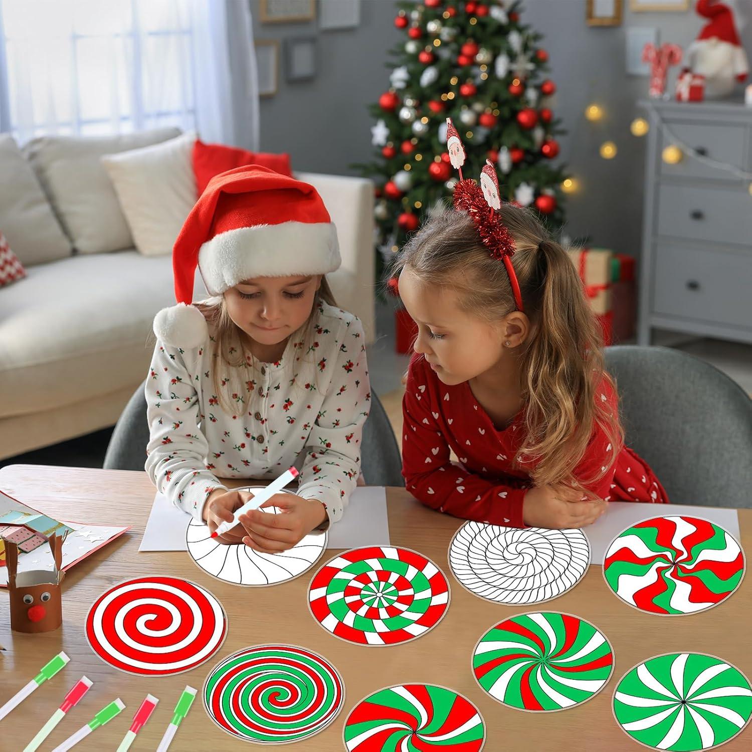 Kit de Manualidades Navideñas Qyeahkj 30 Suncatchers DIY