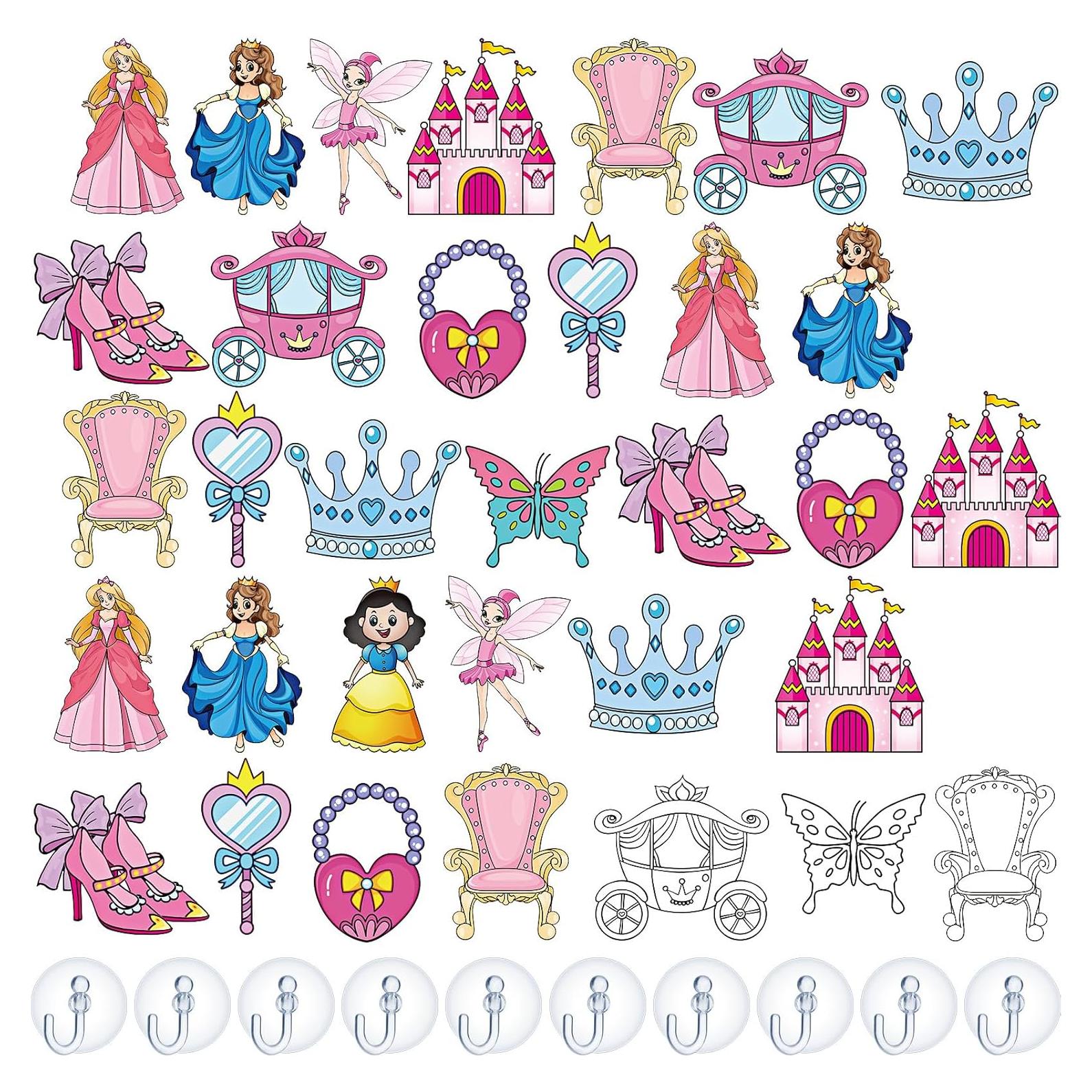 Kit de Suncatcher DIY Jenaai 72 Piezas Estilo Princesa