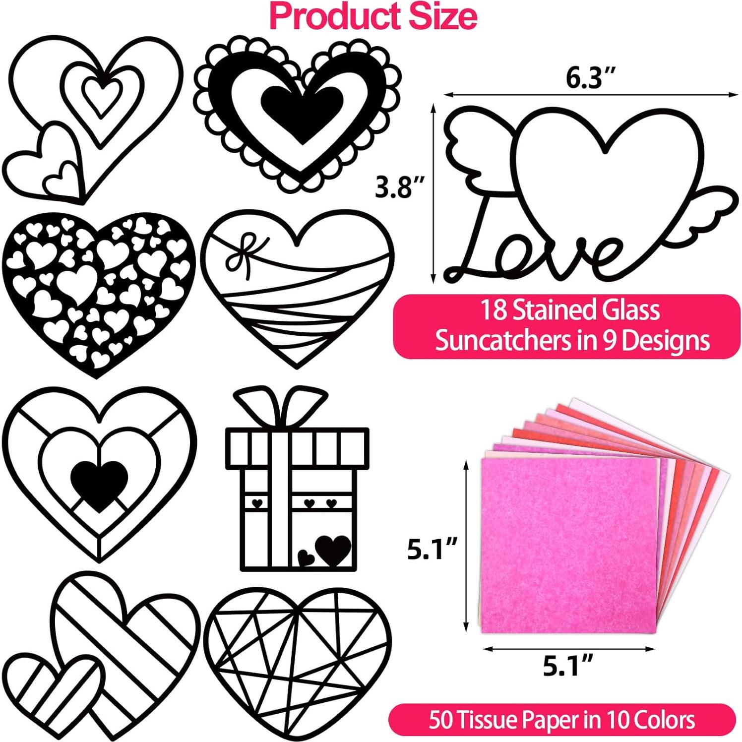 Kit de Manualidades de Atrapasueños San Valentín Ceiba Tree 18 Piezas