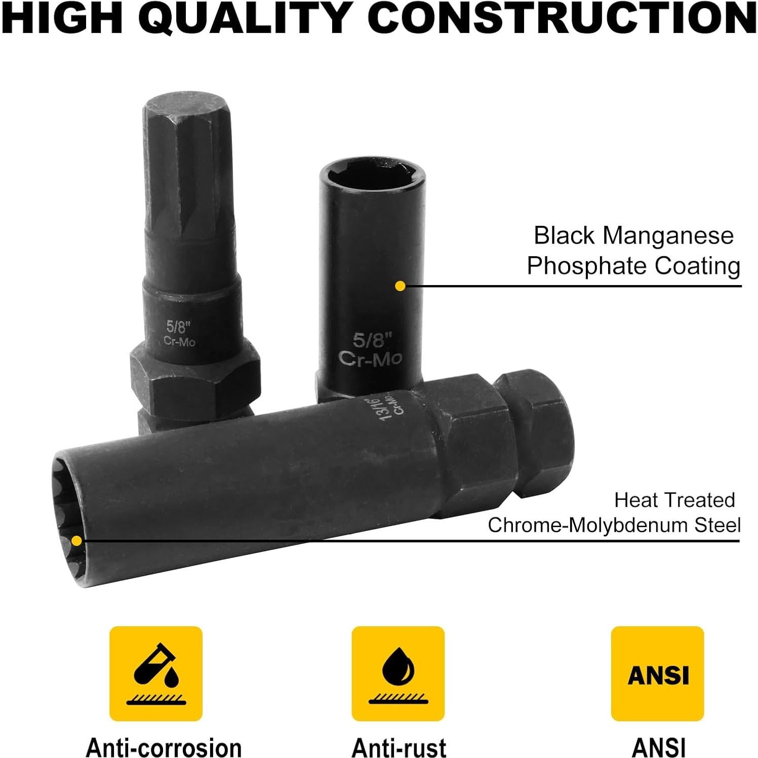 Juego de herramientas CXPRO 16 piezas para tuercas de bloqueo