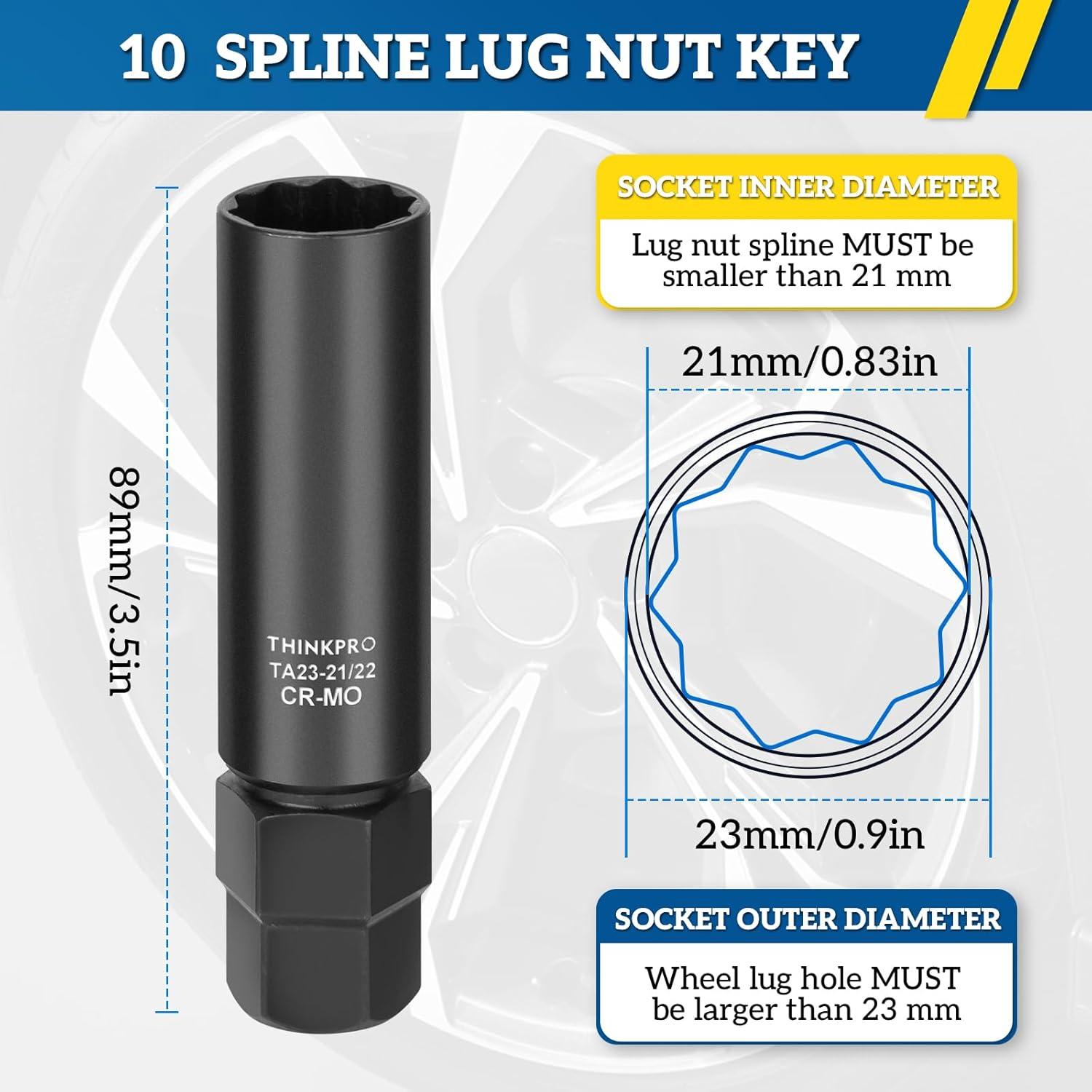 Llave de Tuerca 10 Estrías Thinkpro TP3030 21mm 22mm