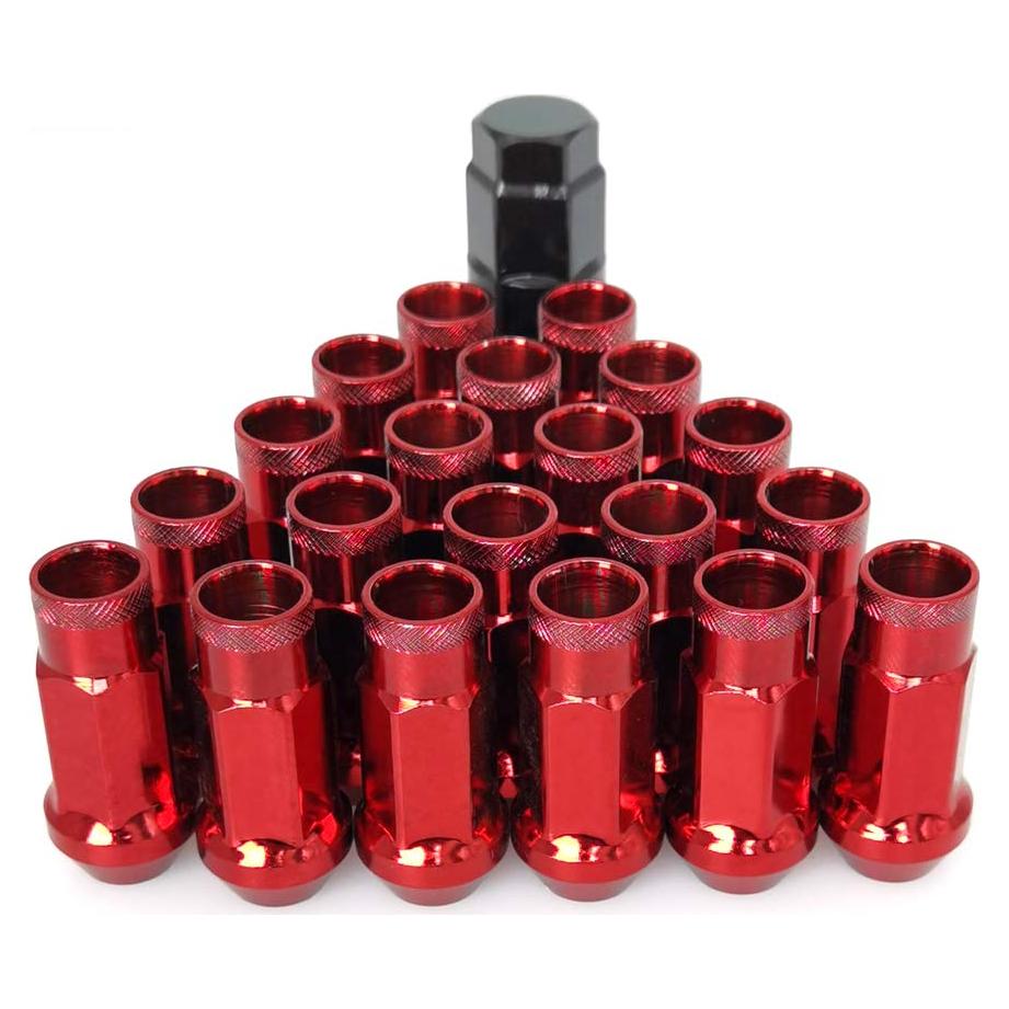 Tuercas de Rueda M12x1.5 SOROPARTS Juego 22 Piezas Color Rojo