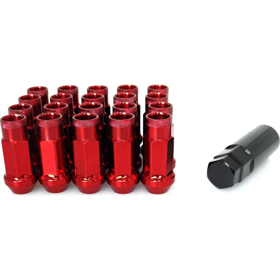 Tuercas de Rueda M12x1.5 SOROPARTS Juego 22 Piezas Color Rojo