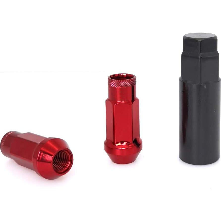 Tuercas de Rueda M12x1.5 SOROPARTS Juego 22 Piezas Color Rojo