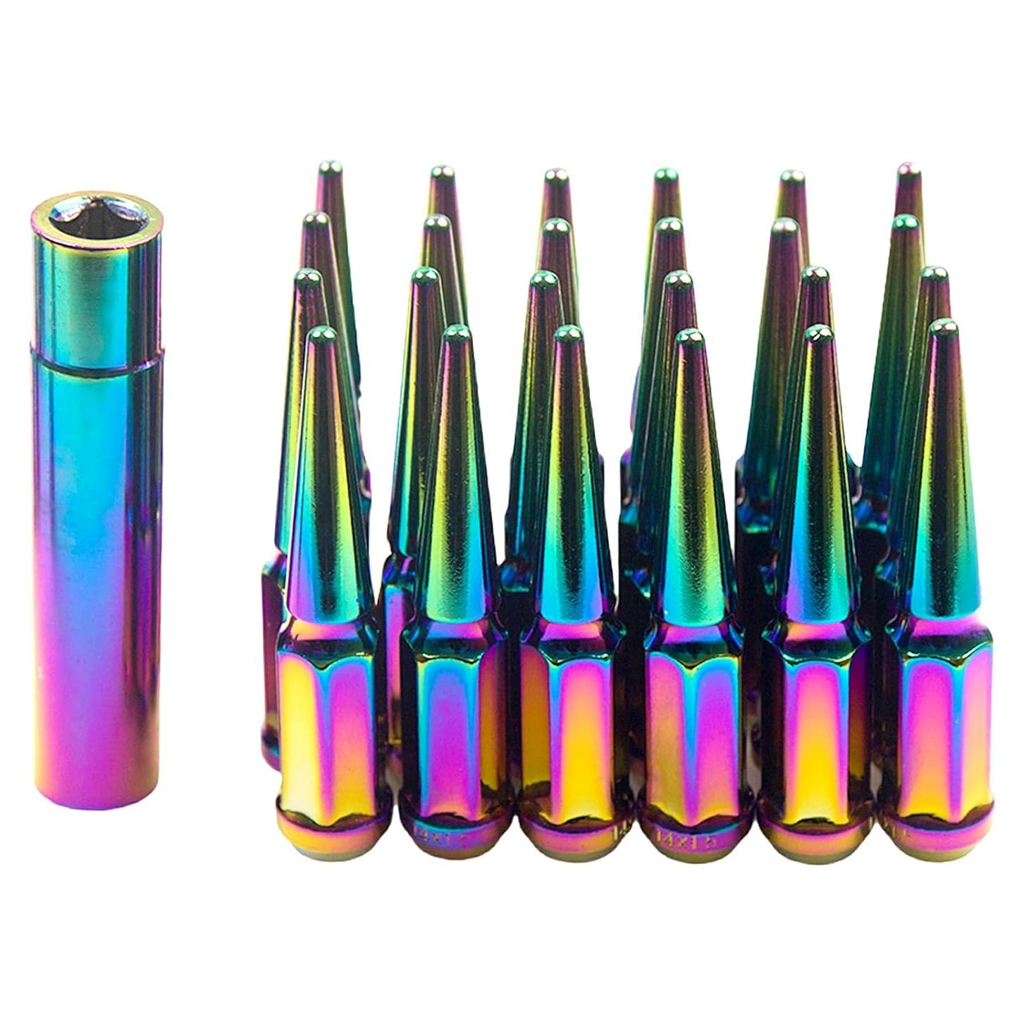 Tuercas de Perno de Rueda M14x1.5 24 Pcs Neo Chrome Bellota