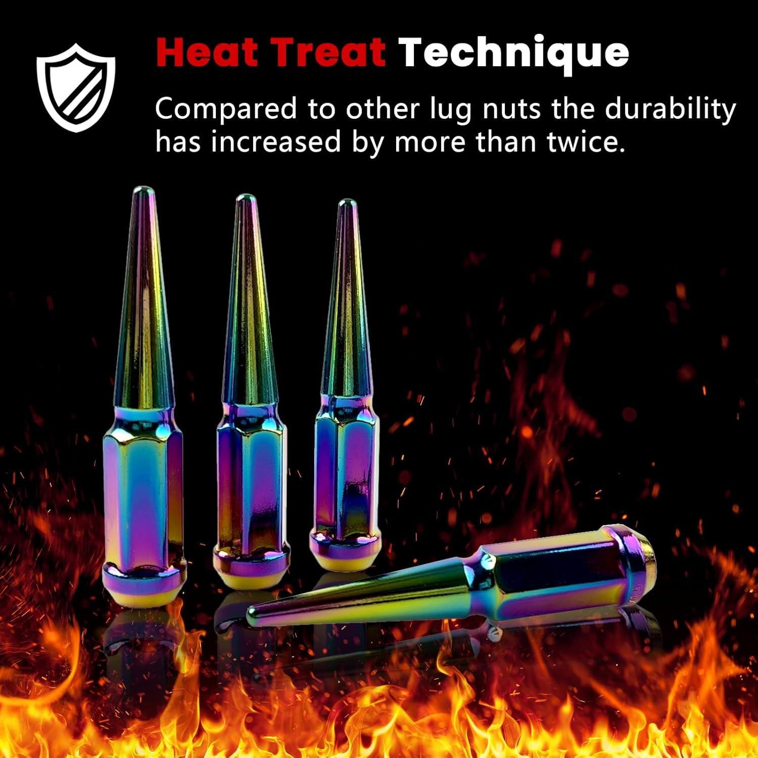 Tuercas de Perno de Rueda M14x1.5 24 Pcs Neo Chrome Bellota