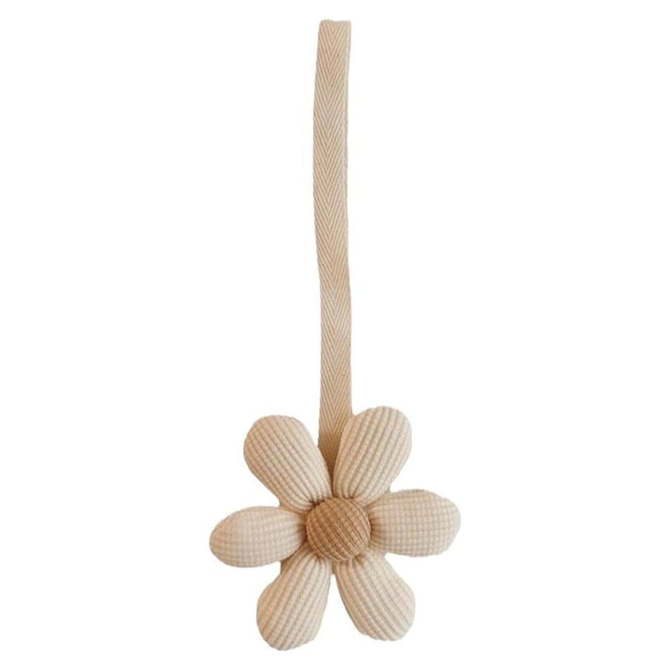 Colgante de Chupete Flor Blanca Elegante - Soporte Suave 9g