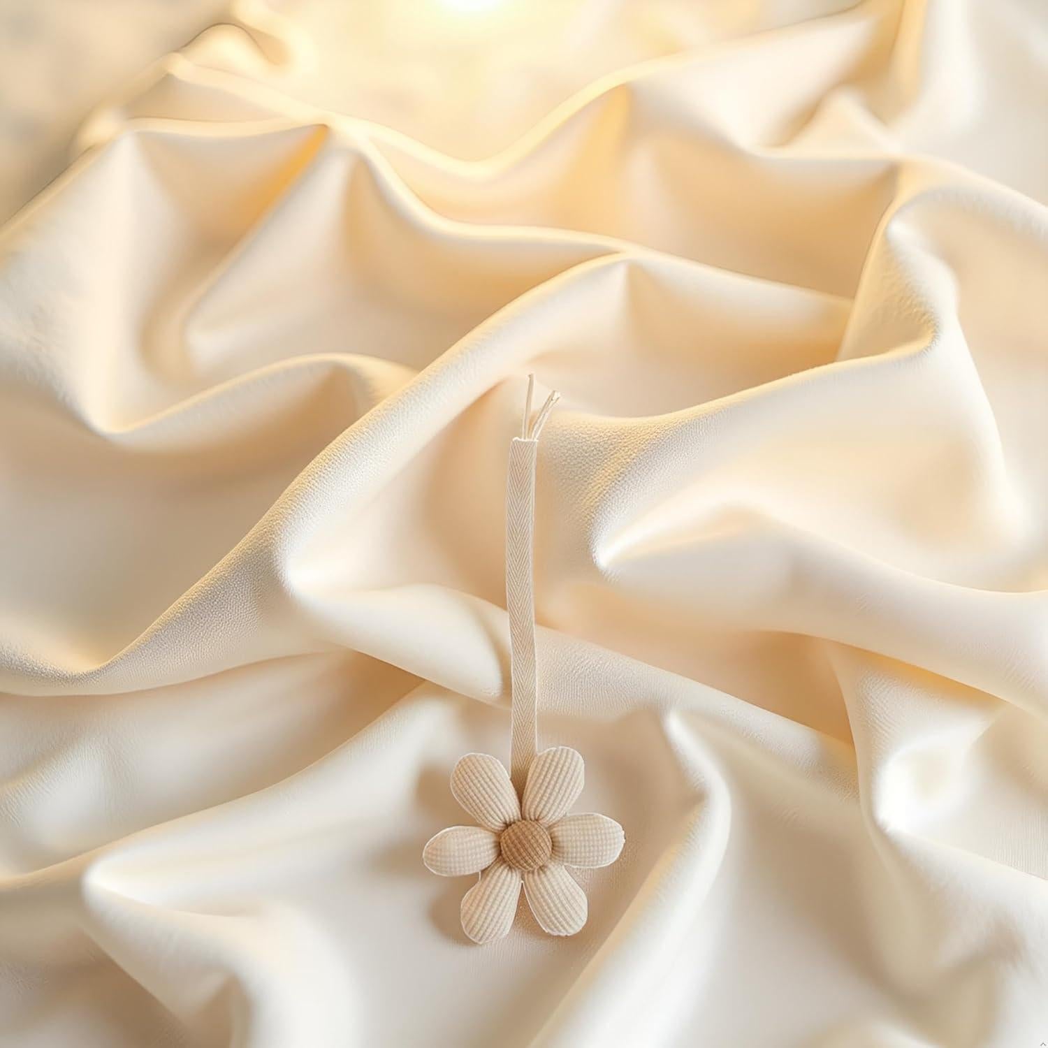 Colgante de Chupete Flor Blanca Elegante - Soporte Suave 9g