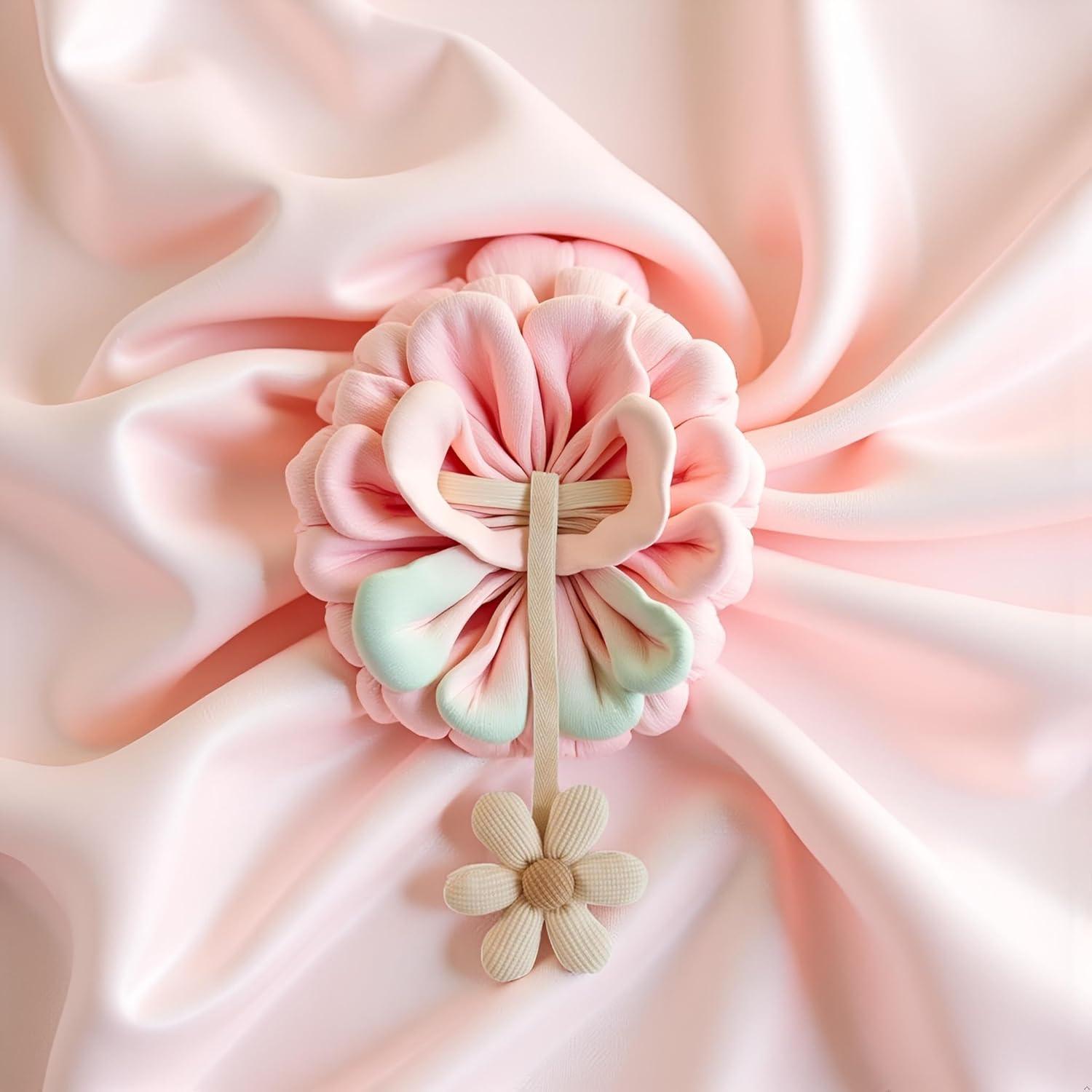 Colgante de Chupete Flor Blanca Elegante - Soporte Suave 9g