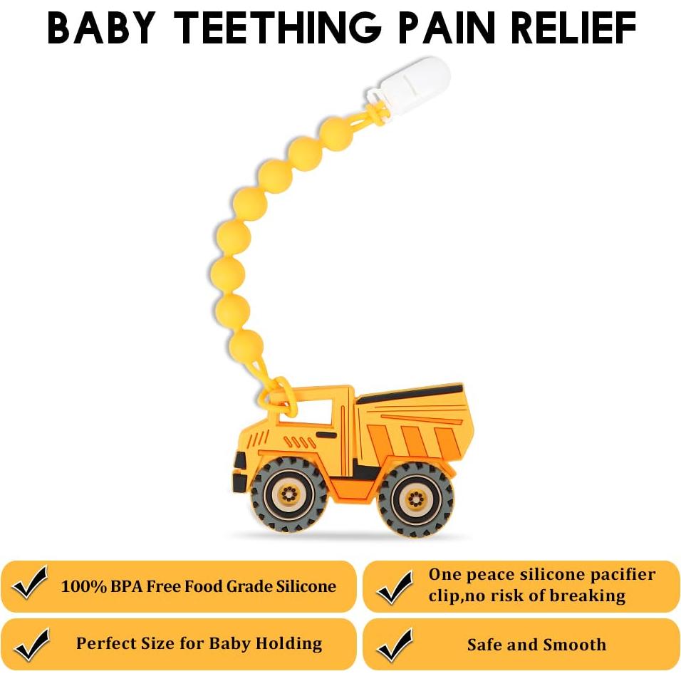 Mordedor de Silicona para Bebés AmazingM - Camión de Volteo