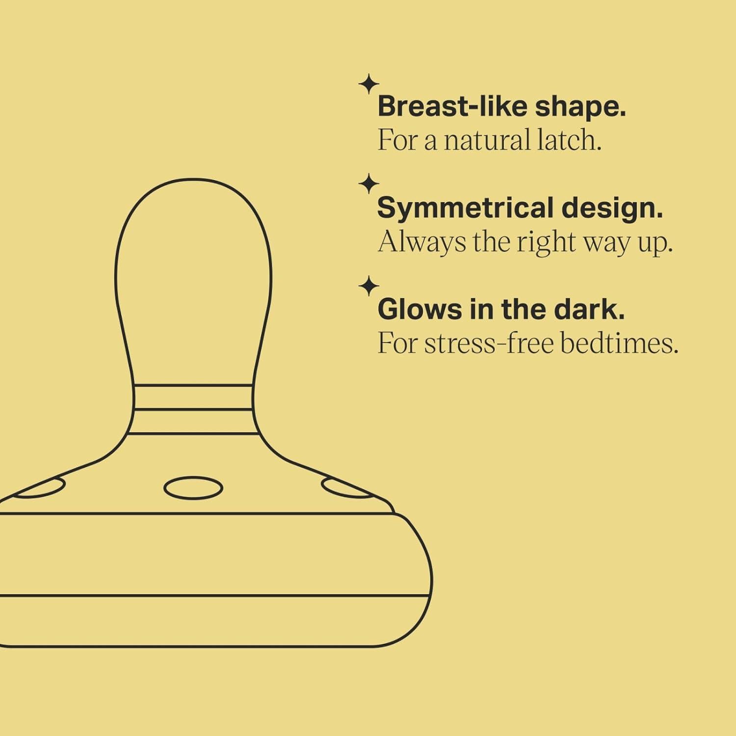 Chupete Nocturno Tommee Tippee 0-6 Meses Paquete de 4 Brilla en la Oscuridad