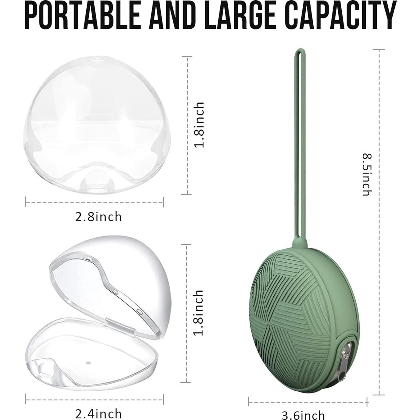 Estuche para Chupete Smlpuame de Silicona Libre de BPA - Negro