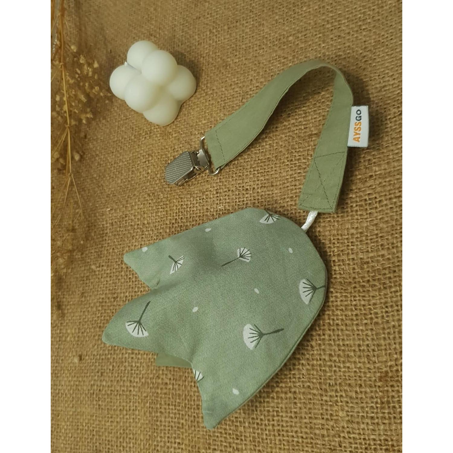 Clip y Sujetador de Chupete Ayssgo - Algodón 100% - Paquete de 2