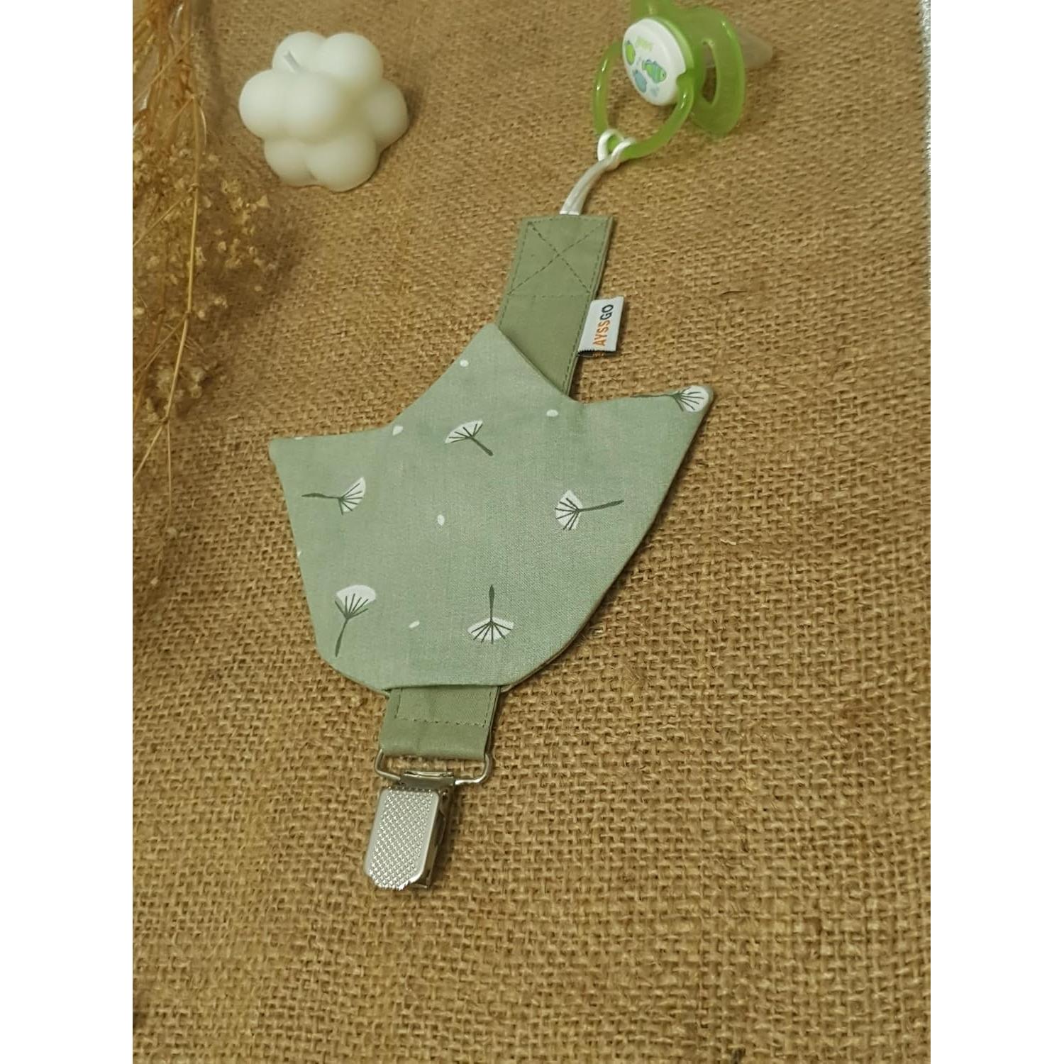 Clip y Sujetador de Chupete Ayssgo - Algodón 100% - Paquete de 2