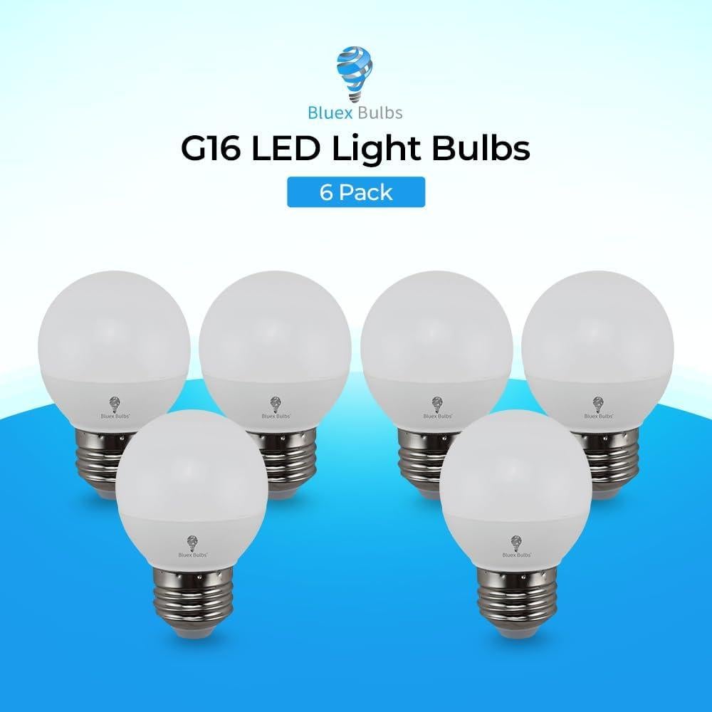 Bombillas LED G16 Bluex Paquete de 6 - 6W 550 Lúmenes 3000K