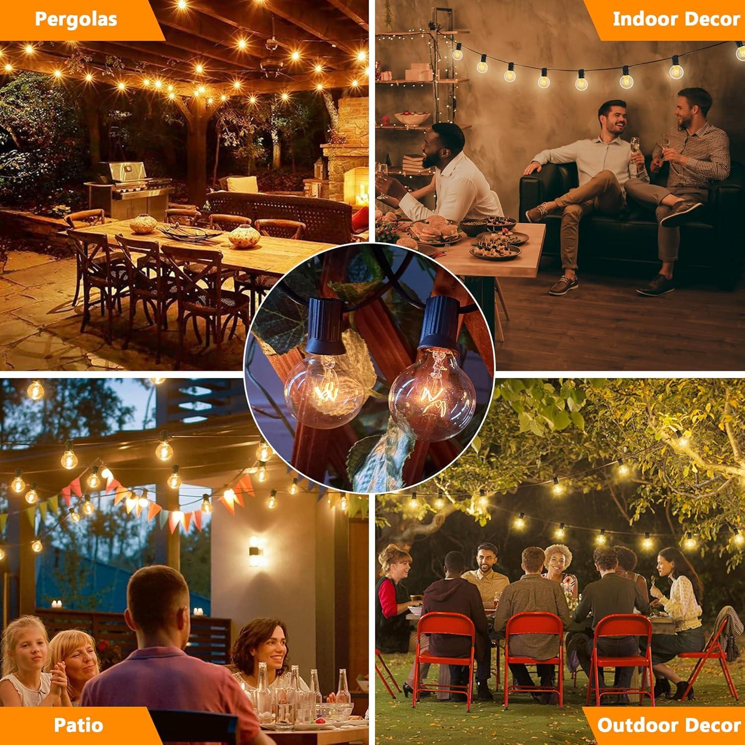 Paquete de 50 bombillas G40 Goothy E12 5W 2200K claras