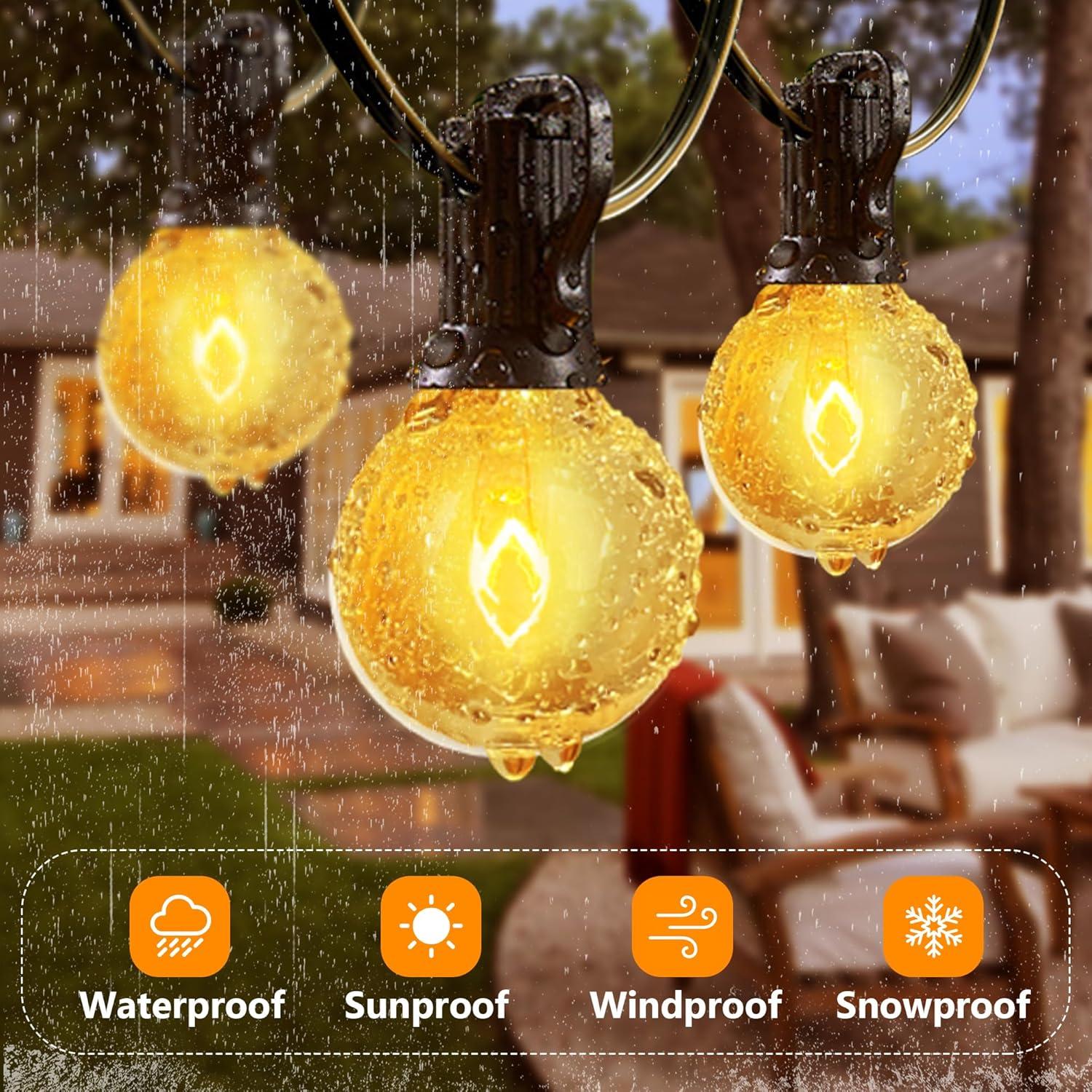 Paquete de 50 bombillas G40 Goothy E12 5W 2200K claras