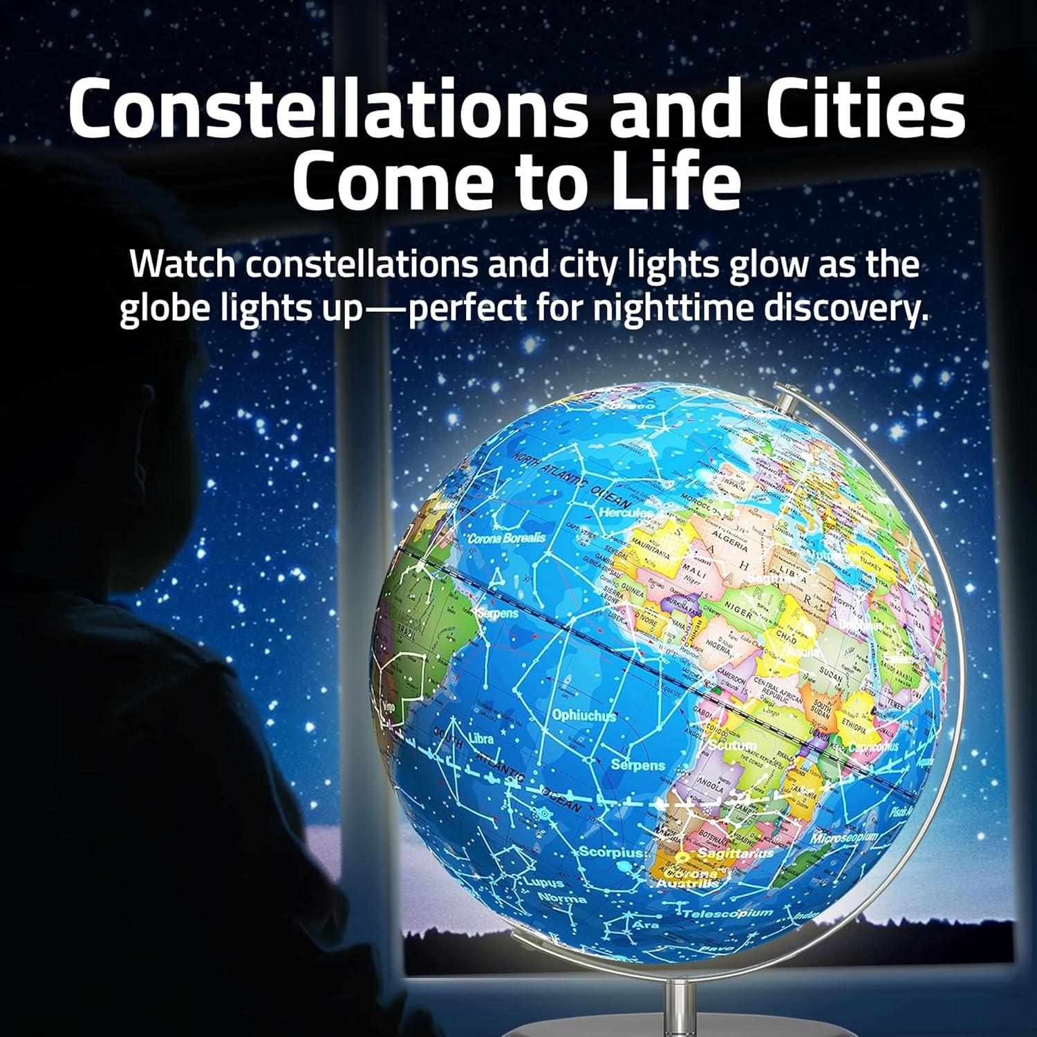 Globo Terráqueo Iluminado LED 24.1 cm Bikes on Hikes