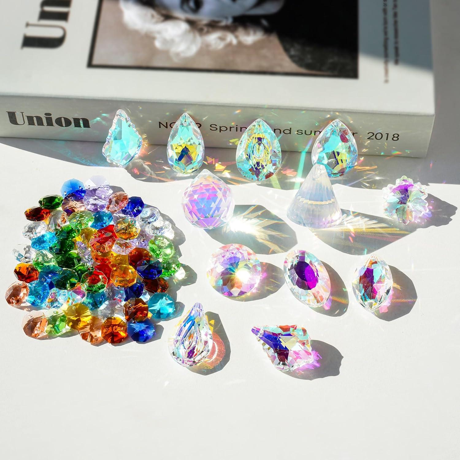 Kit de Suncatchers DIY Kanpura 164 Piezas Cristales y Accesorios