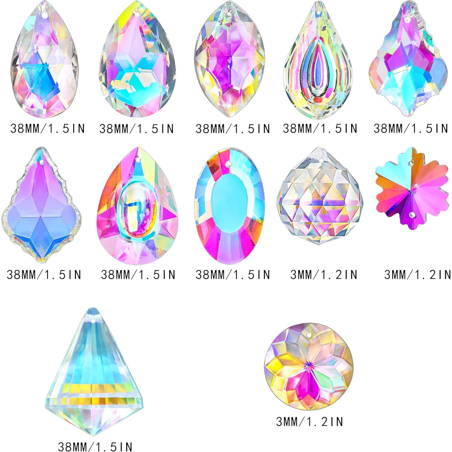 Kit de Suncatchers DIY Kanpura 164 Piezas Cristales y Accesorios