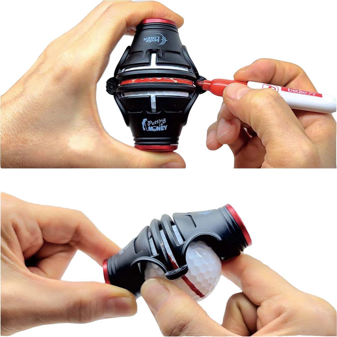 Kit de Alineación de Pelotas de Golf BIRDIE79 con 3 Marcadores