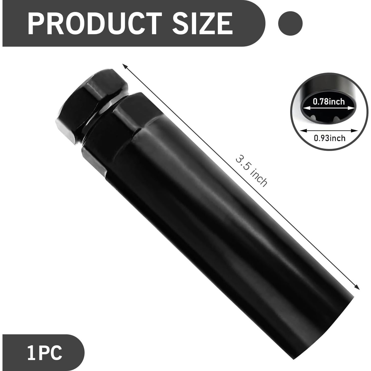 Socket de Tuerca de 6 Puntas Zikefest 21mm 22mm Cromado