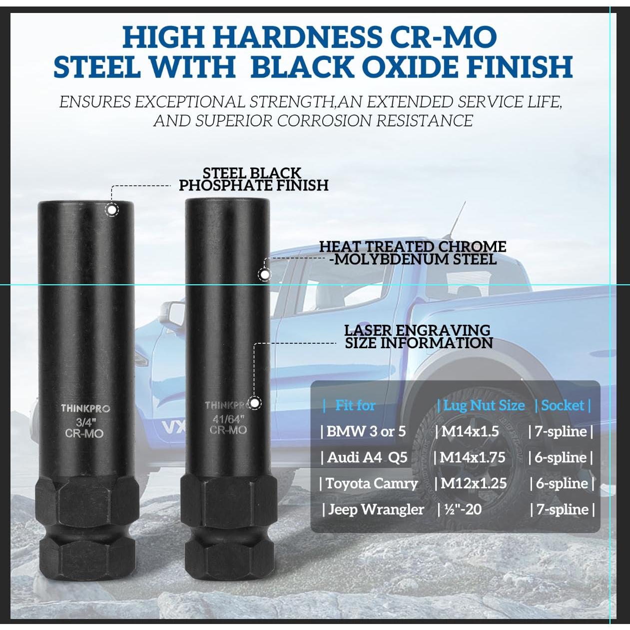 Juego de Llave de Tuerca 6 y 7 Puntas Thinkpro M12-M14