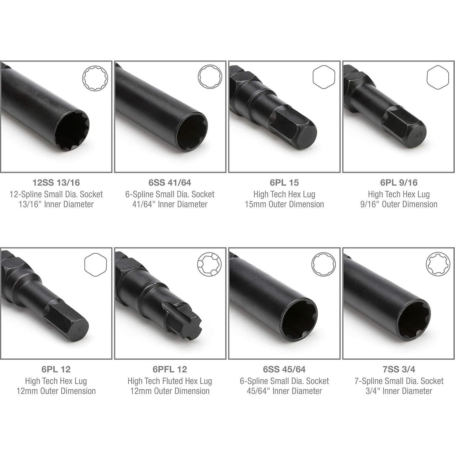 Juego de Llaves de Tuercas de Seguridad Steelman Pro 78537 - 16 Piezas